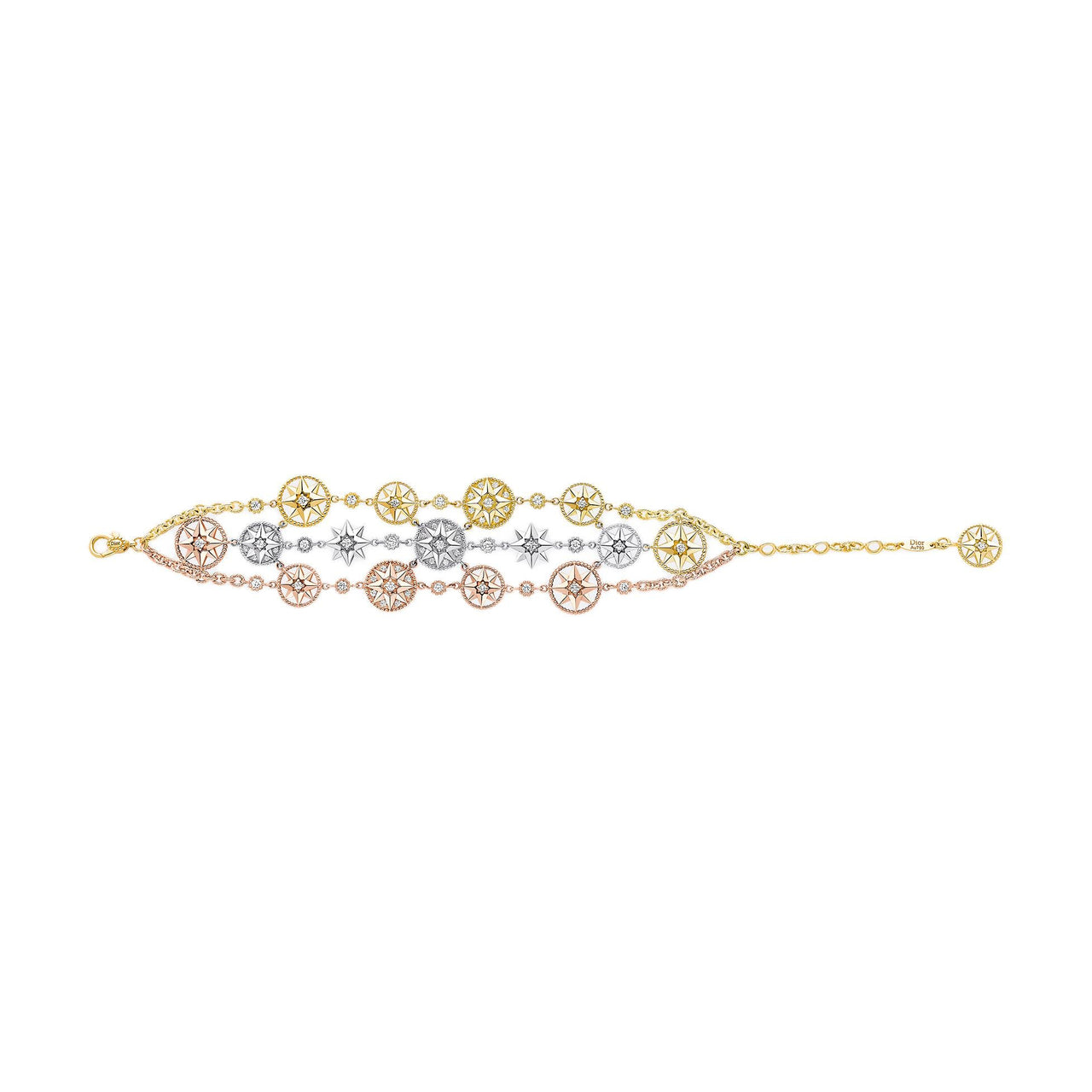 DIOR Diamond 1.58 Carat Bracelets Unisex Yellow/Rose/White