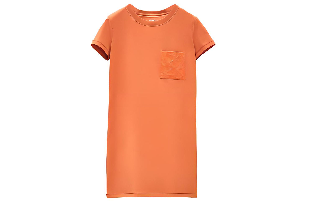 HERMES Short Sleeved Dresses Women's Melanti Orange