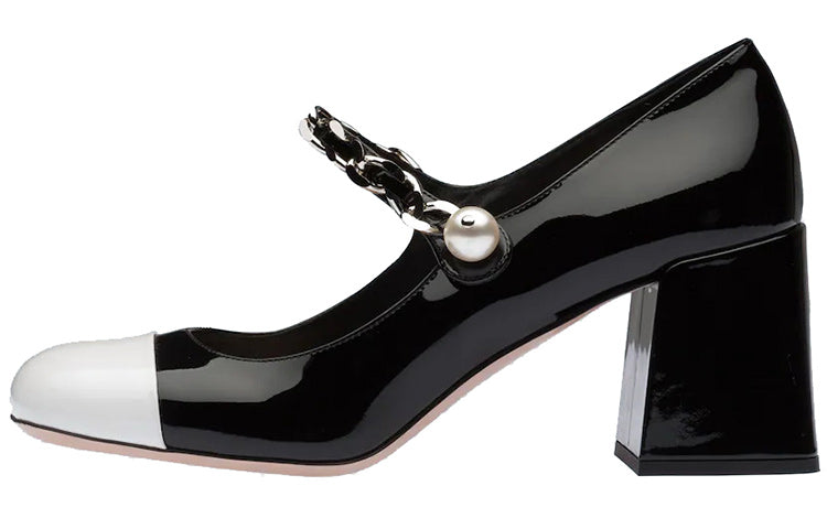MIU MIU Two-tone Patent Leather 65mm Pumps