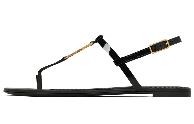 SAINT LAURENT Cassandra T Strap Sandals Women's