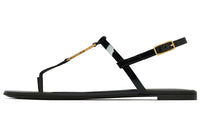 SAINT LAURENT Cassandra T Strap Sandals Women's