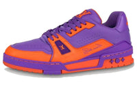 LOUIS VUITTON Trainer Low Top Skateboard Shoes Men's Purple