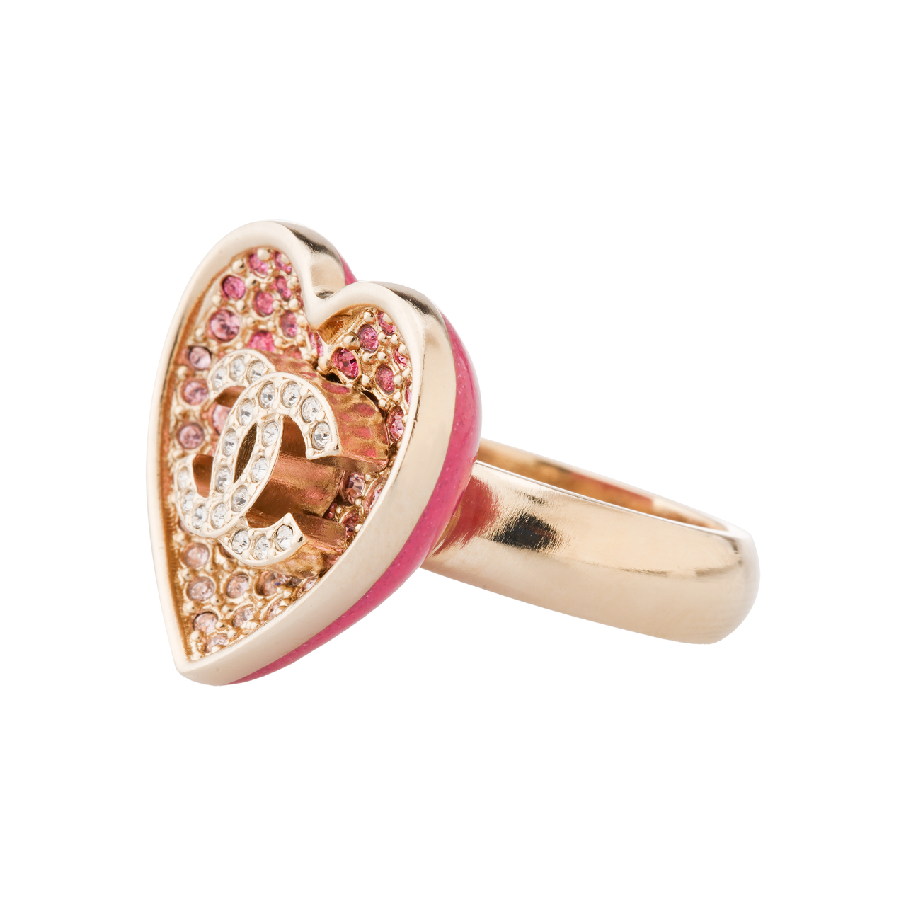 CHANEL 2023 Cc Heart Ring