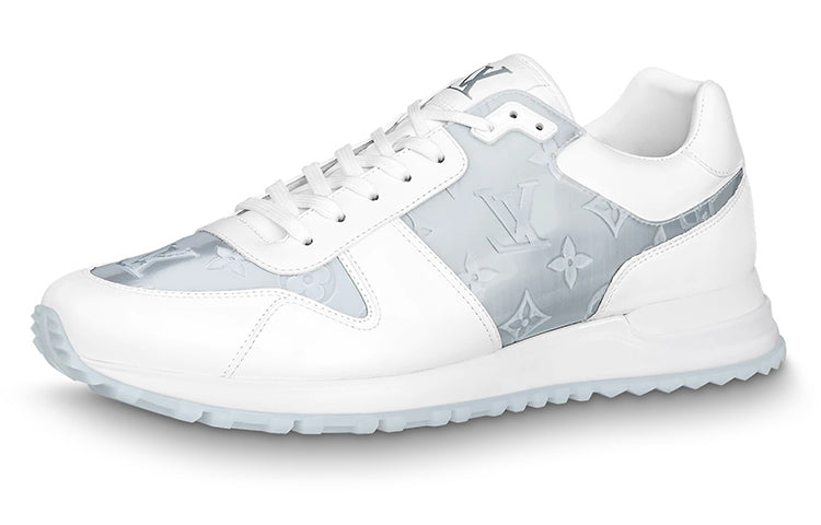 LOUIS VUITTON Run Away Sneakers 'White With Grey Monogram'