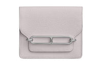 HERMES Roulis Mysore Goat Skin Pig Nose Fanny Pack Coin Purse Wallet Women's 09 Mauve Pale Dream Purple