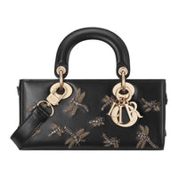 DIOR Lady Dior Sheepskin Lady Dior Bag, Shoulder Bag, Crossbody Bag, Handbag Small Size Women's Black