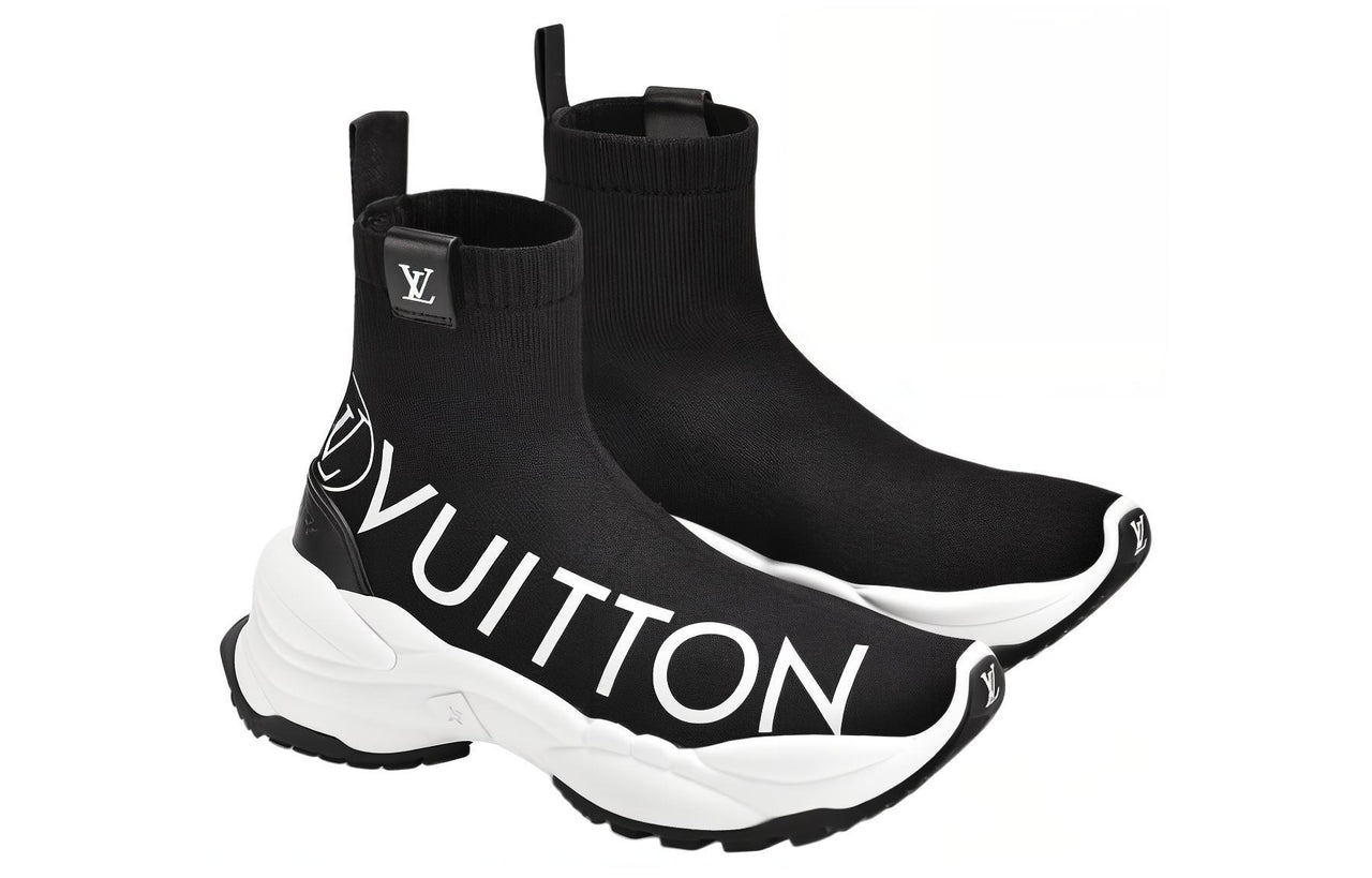 LOUIS VUITTON Run 55 High-Top Casual Shoes Women's Black