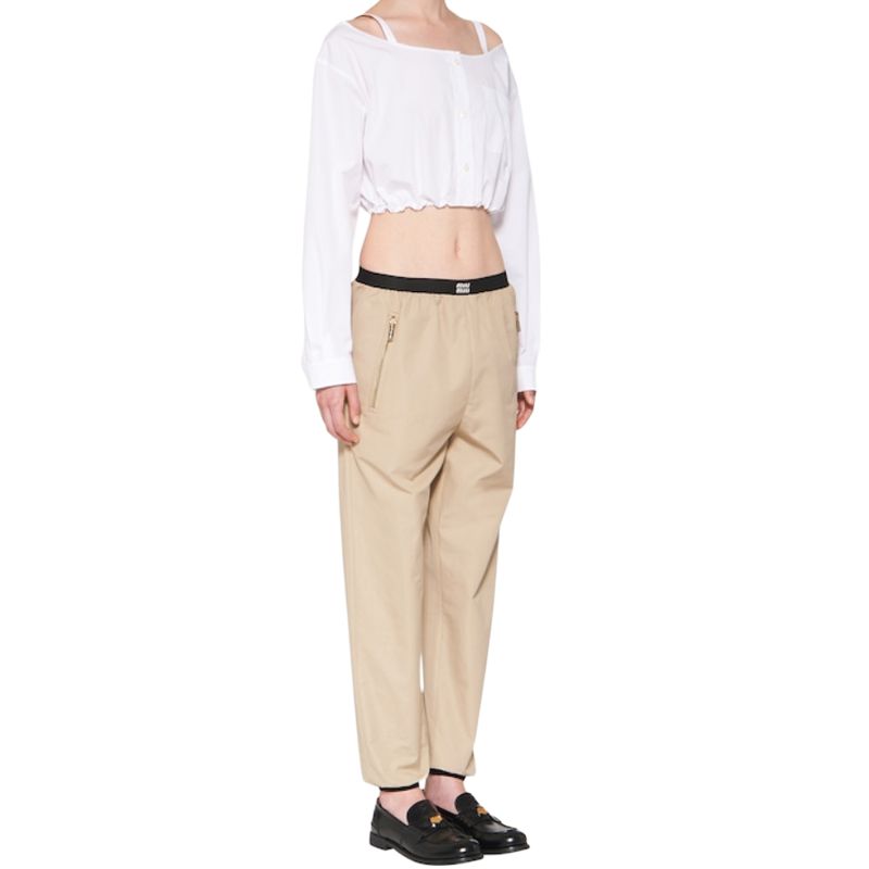 MIU MIU Crop Tops Women's White