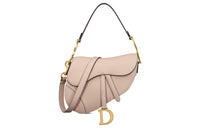 DIOR Saddle Grained Calfskin Saddle Bag Shoulder Bag Crossbody Bag Handbag Women's Sand Caramel Beige