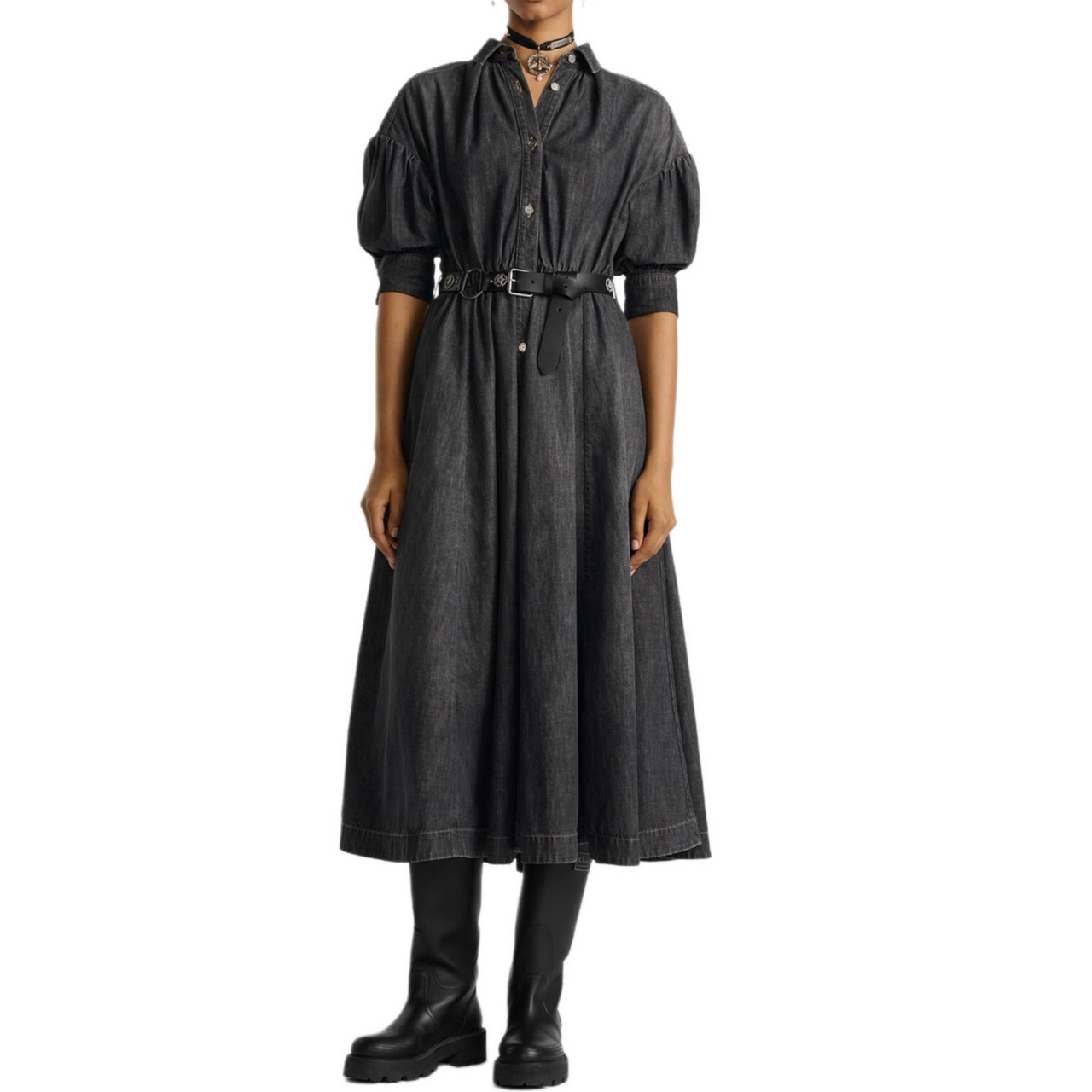 DIOR FW24 Short-Sleeved Dresses Women's Black