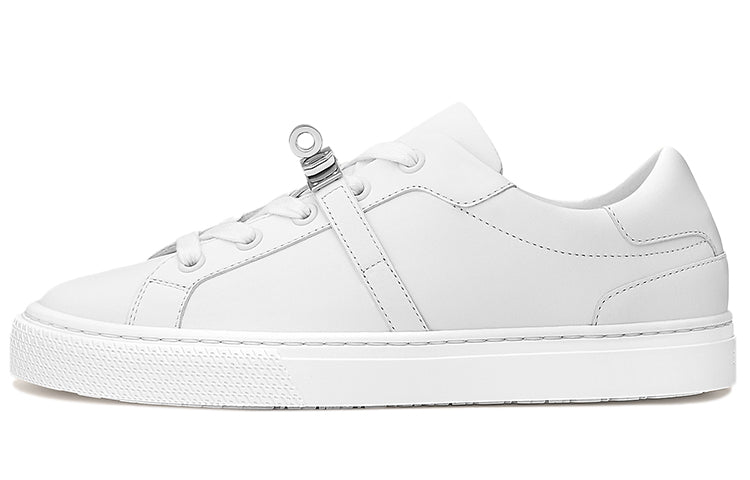 HERMES Day Low Top Stylish Skateboarding Shoes Women's White