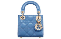 DIOR Patent Leather Cowhide Handbag Shoulder Bag Crossbody Bag Daisie Bag Mini Women's Carolina Blue