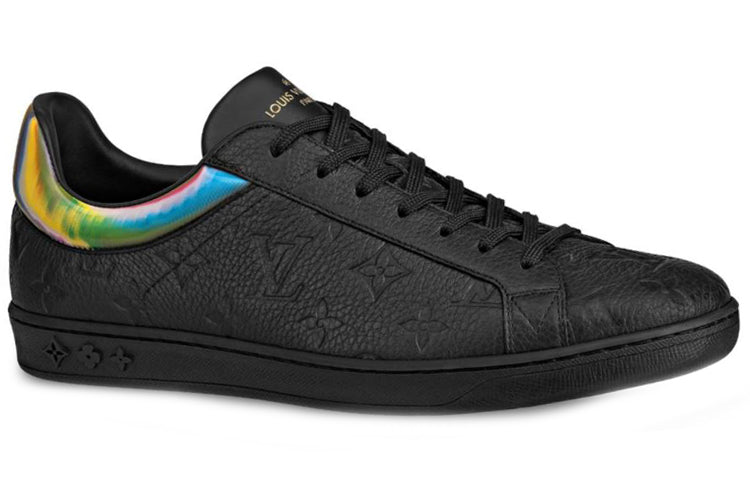 LOUIS VUITTON Luxembourg Stylish Skateboarding Shoes Men's Black