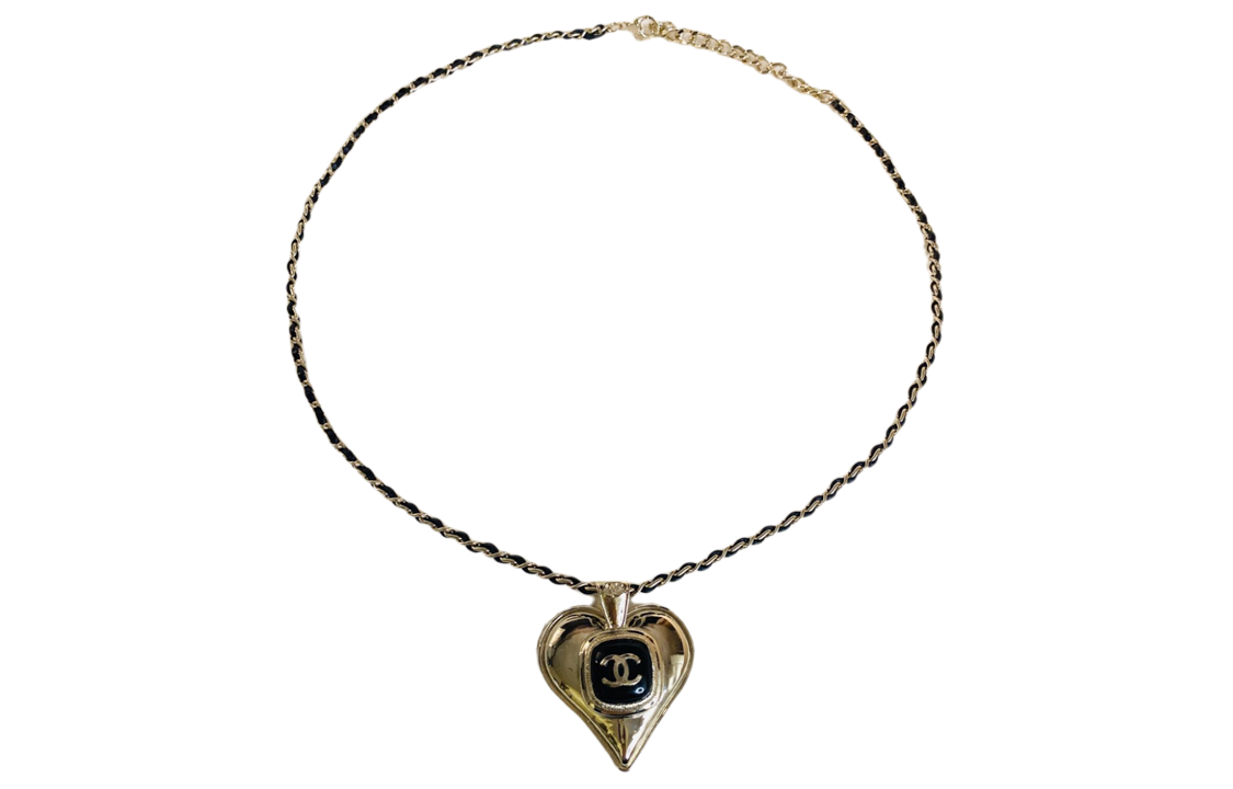 CHANEL Necklaces Women's Black