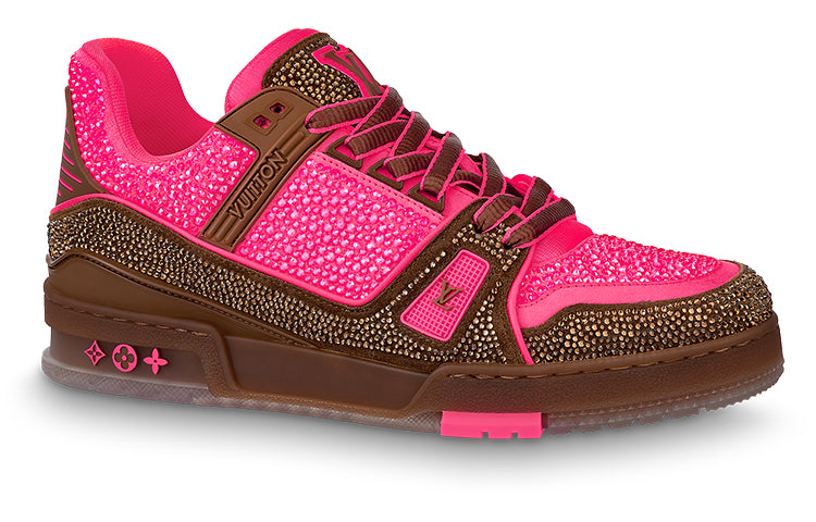 LOUIS VUITTON Trainers 'Crystal Pink And Brown'