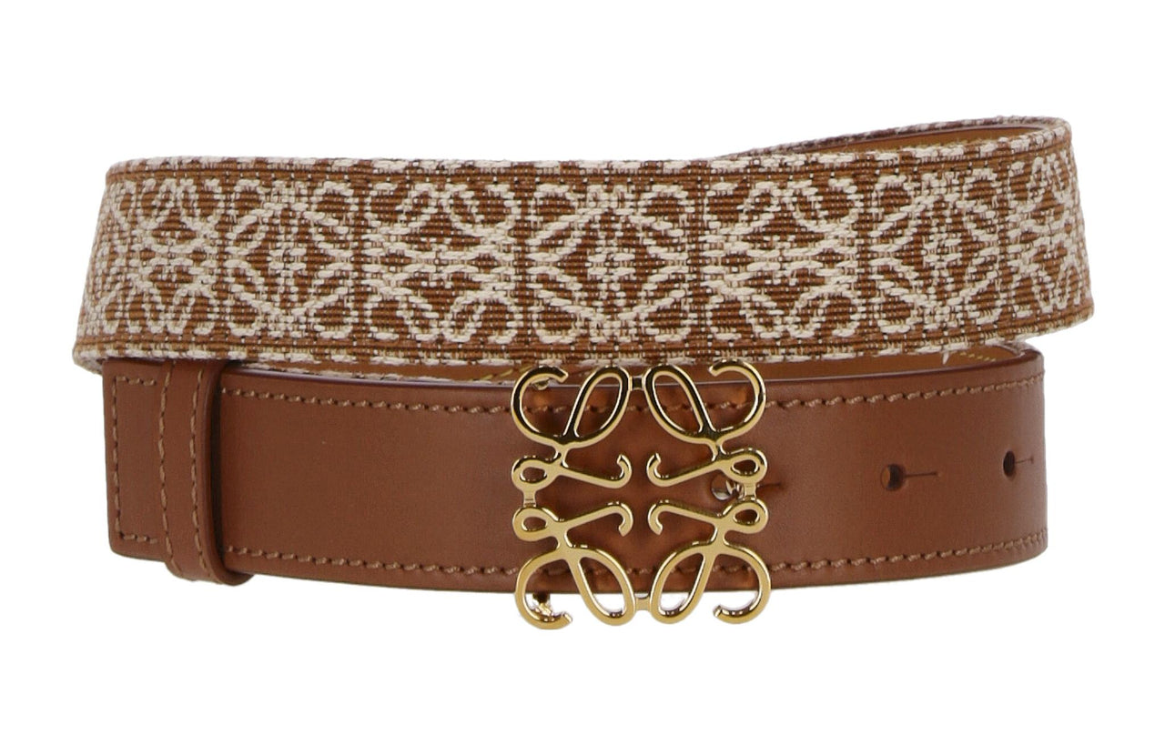 LOEWE Leather Belts Women's Brown 2.8cm
