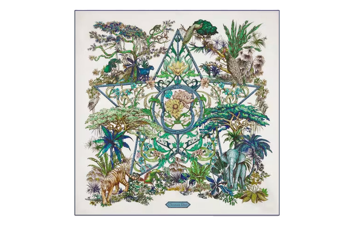 DIOR Silk Scarves Women's Multicolor