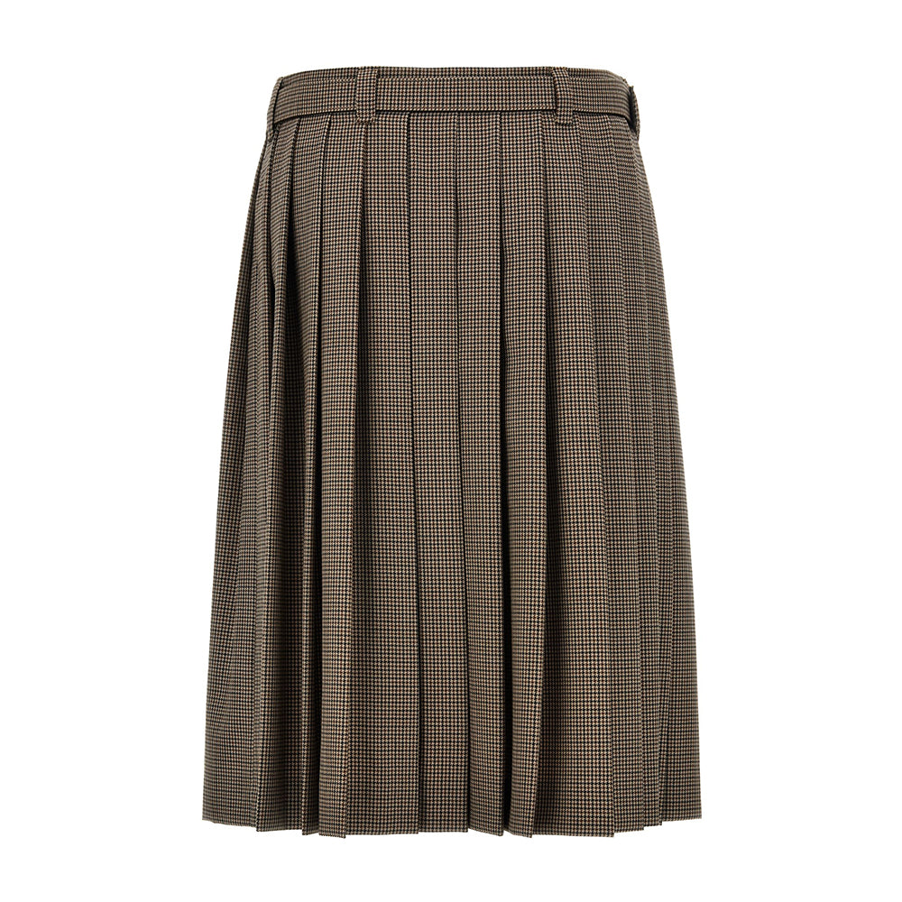 MIU MIU Casual Long Skirt Women's Brown