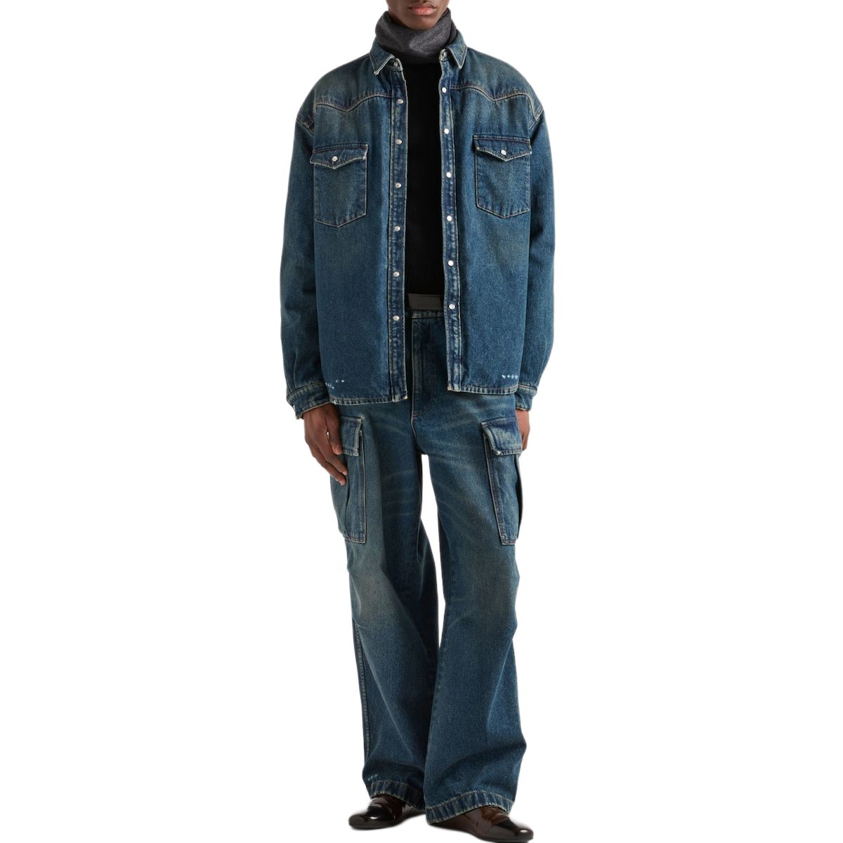 PRADA Padded Denim Shirt