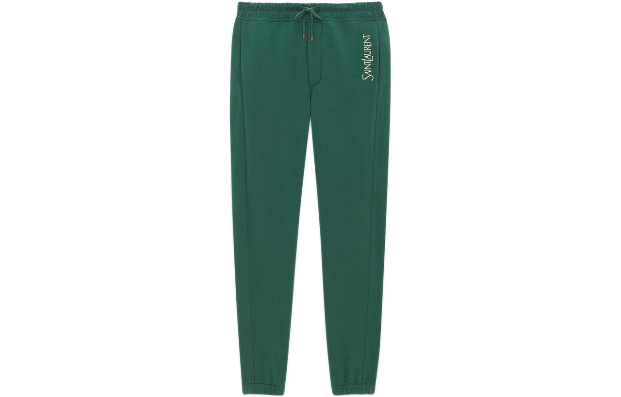SAINT LAURENT Logo Embroidered Drawstring Sweatpants