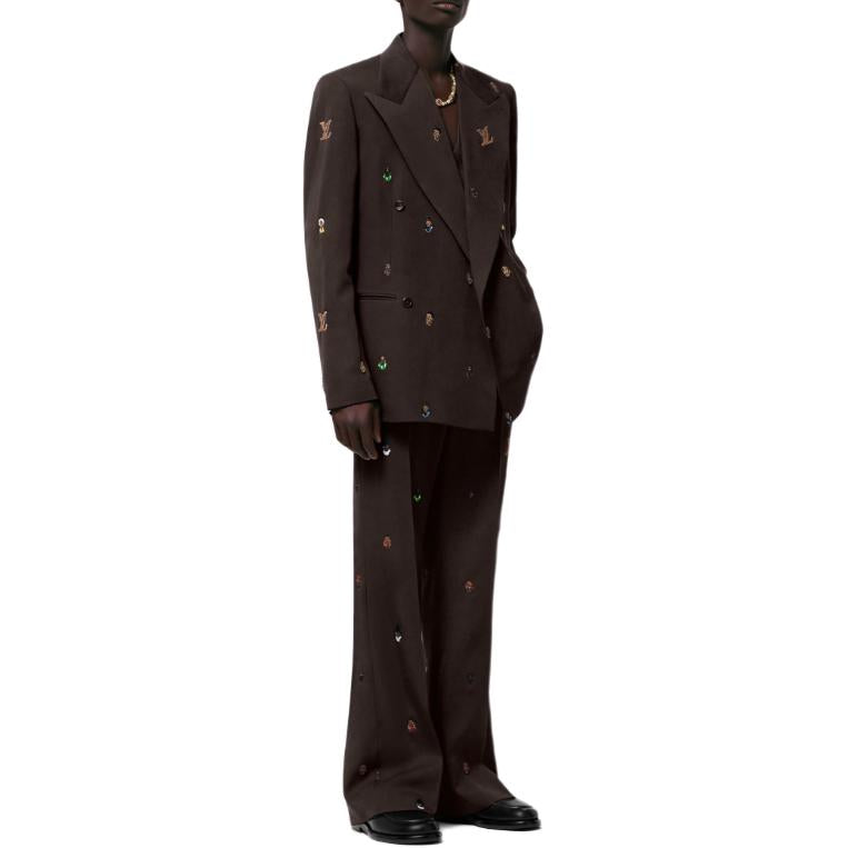 LOUIS VUITTON Embroidered Classic Flared Pants Henry Taylor