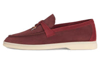Loro Piana Summer Walk Casual Single Shoes Women's Red