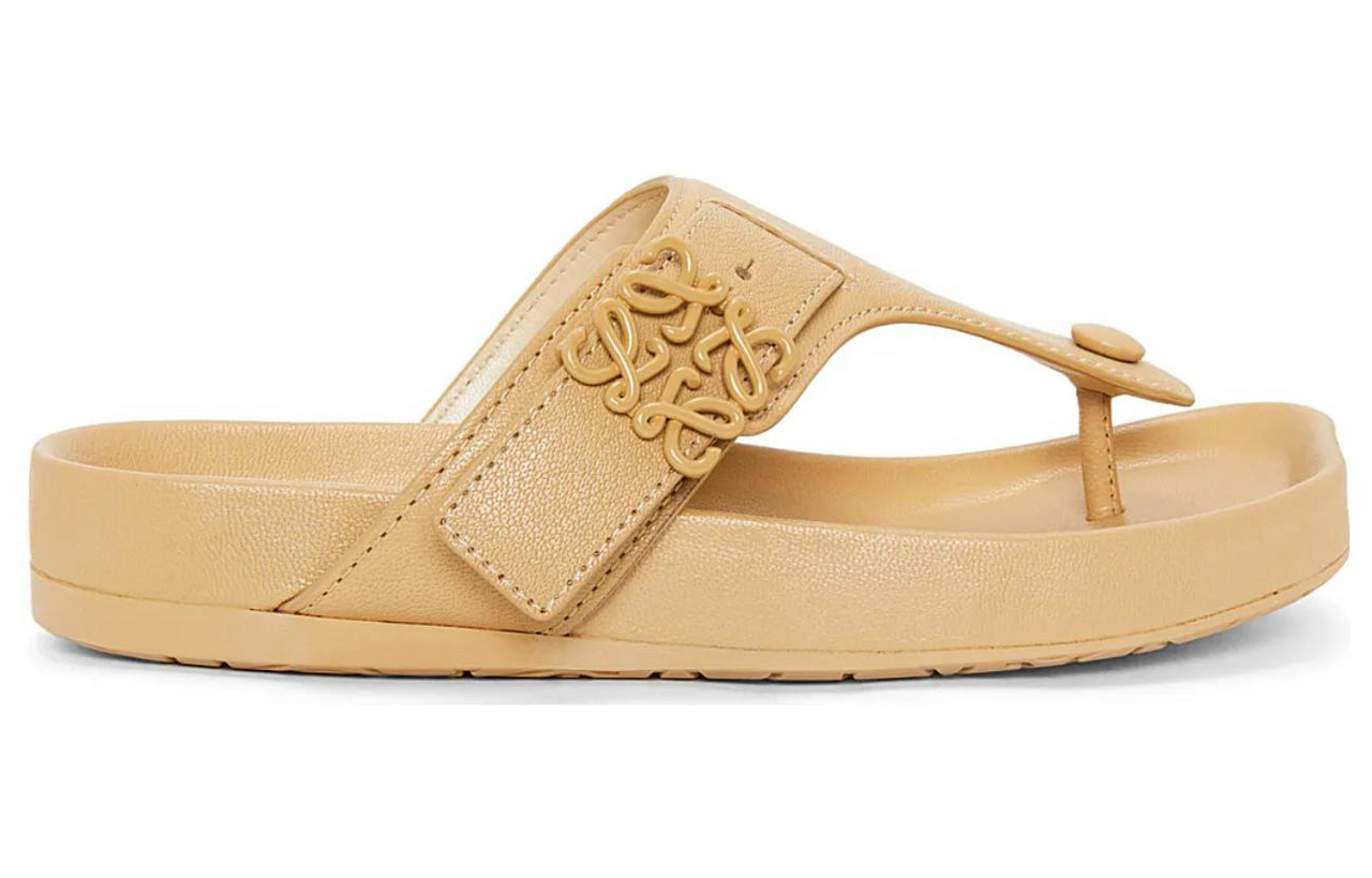 LOEWE Ease Toe Post Sandals Concealer Goatskin Women's