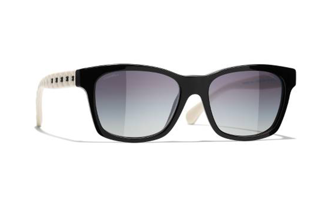 CHANEL Sunglasses Women's Black