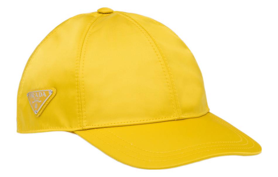 PRADA Re Nylon Baseball Caps Men Yellow