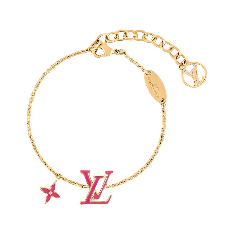 LOUIS VUITTON Enamel Bracelets Women's Fuchsia