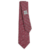 HERMES Mulberry Silk Ties Men's Berry Red