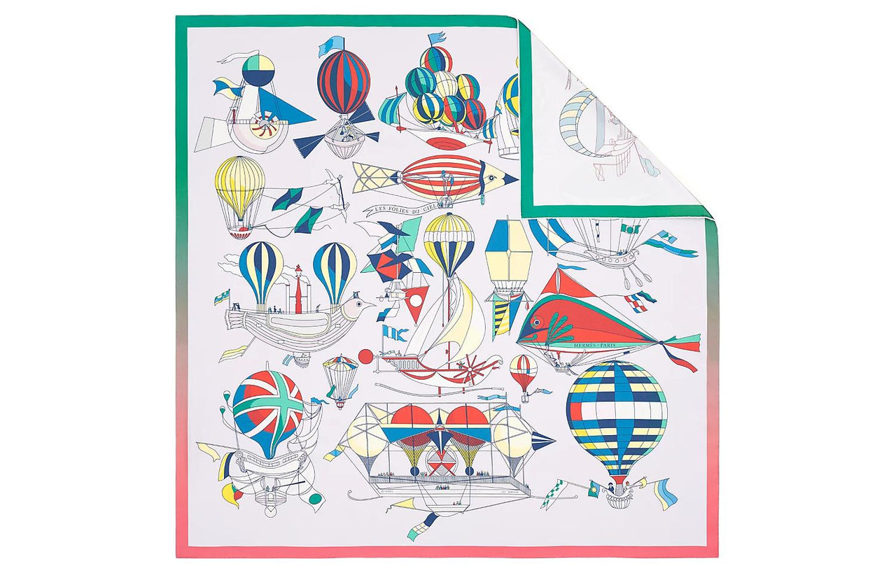 HERMES Silk Scarves Women's Multicolor
