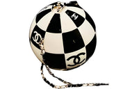 CHANEL Resin Patchwork With Enamel And Metal Evening Party Bag Shoulder Bag Crossbody Bag Women's Black/White