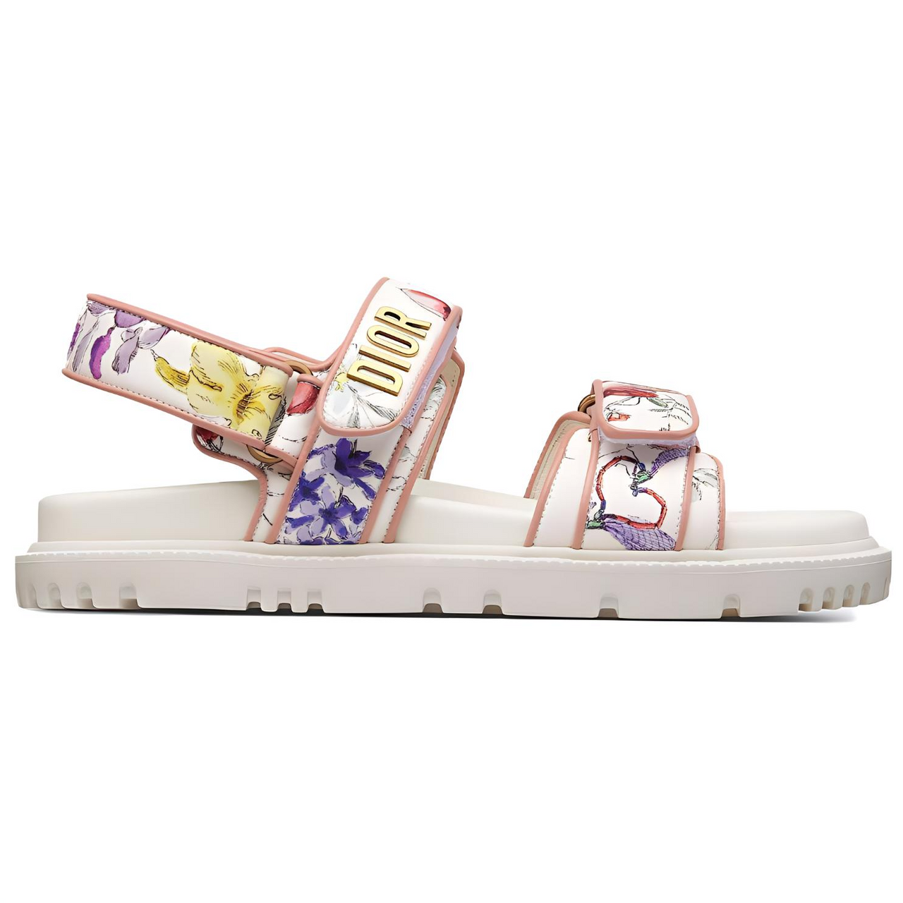 DIOR DiorAct Beach Sandals Women's White