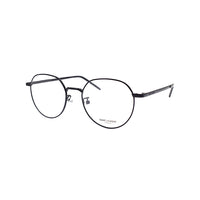 SAINT LAURENT Alloy Round Eyeglass Frames Unisex Black