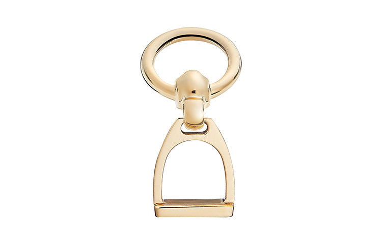HERMES Silk Scarf Clip Light Gold