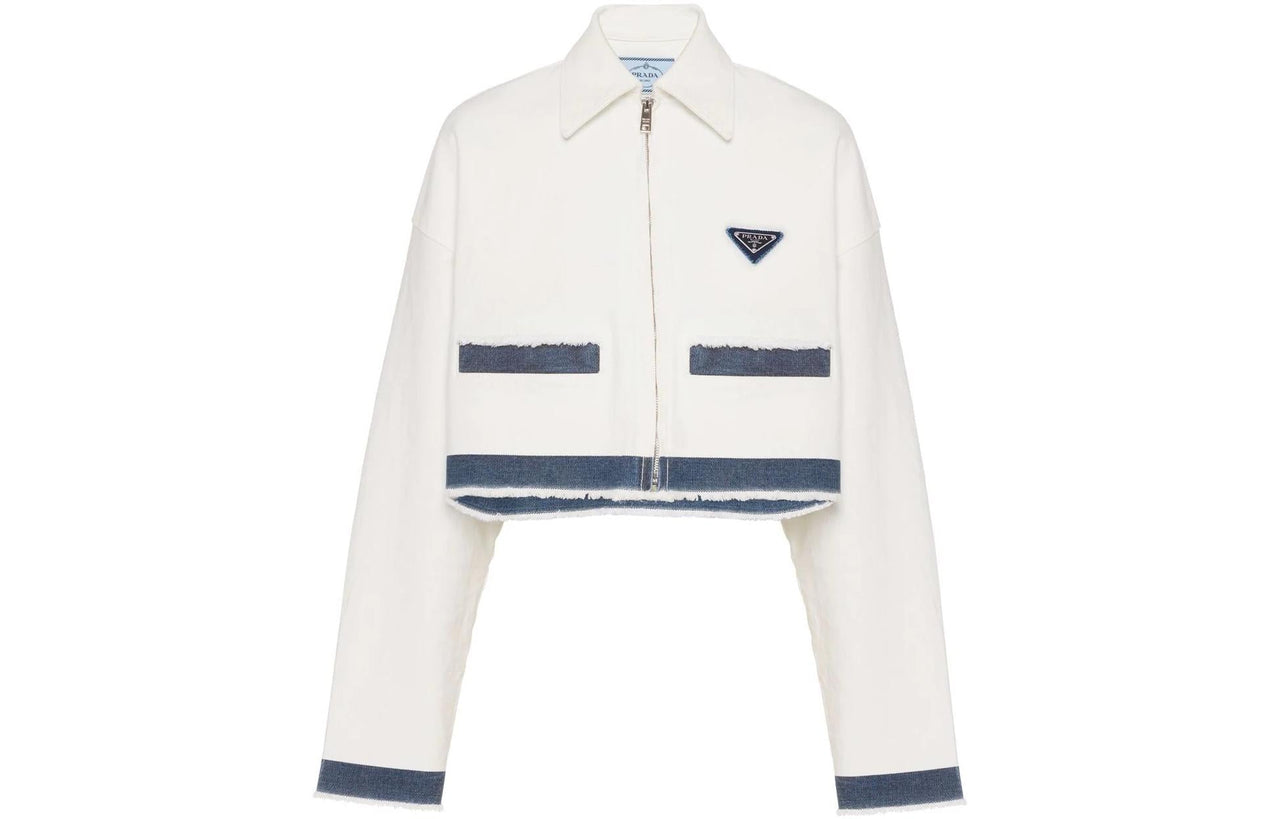 PRADA Denim Jackets Women's White