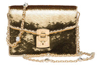 MIU MIU Miu Confidential Soft Sheepskin Leather Shoulder Bag Crossbody Bag Women's Platinum