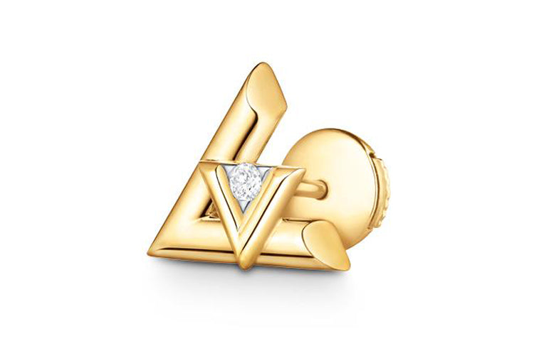 LOUIS VUITTON Lv Volt One Stud Yellow Gold And Diamond - Per Unit