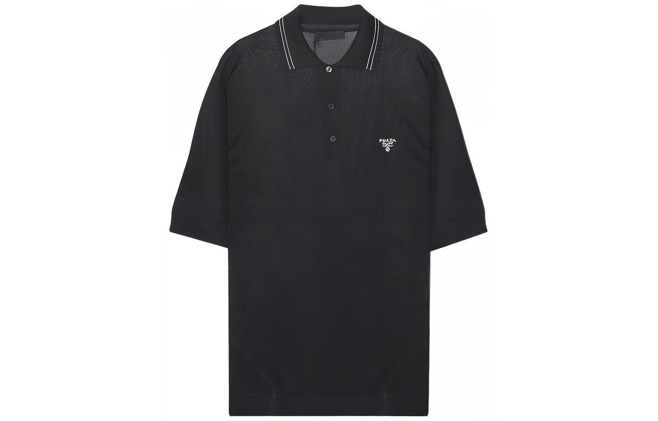 PRADA Polo Shirts Men Black