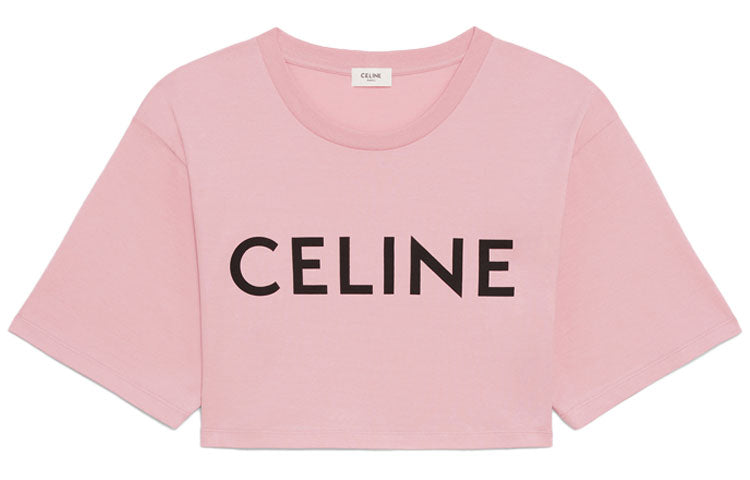 CELINE Crop Tops Women's Light Rose