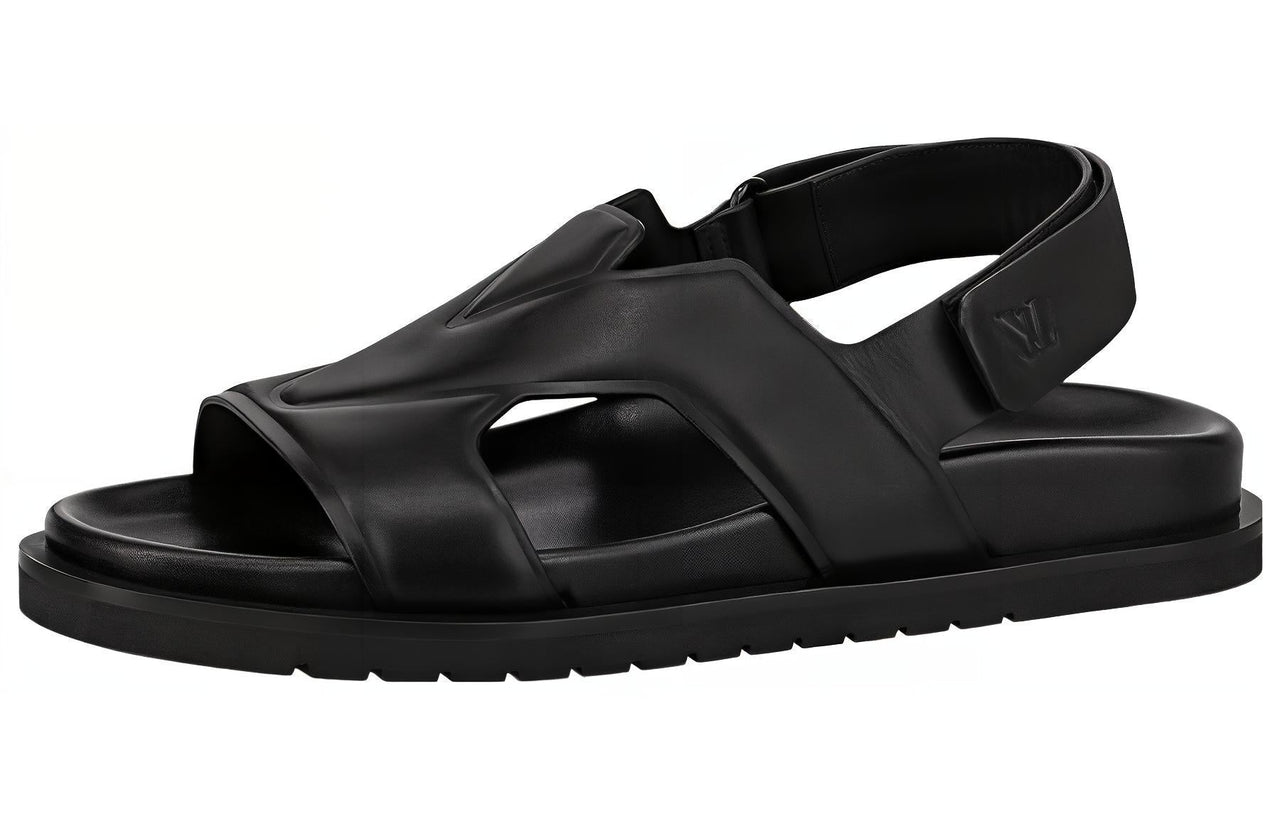 LOUIS VUITTON Oasis Beach Sandals Men's Black