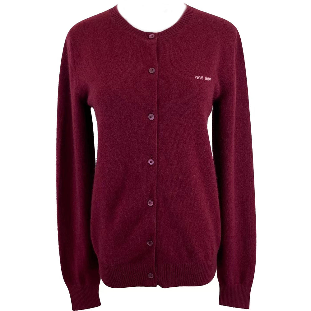 MIU MIU FW24 Cashmere Sweater Women's Red