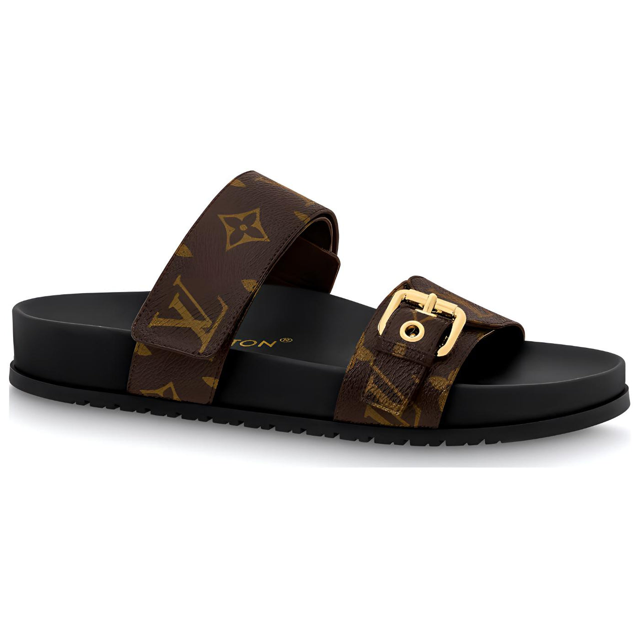 LOUIS VUITTON Bom Dia Flat Mules Women's