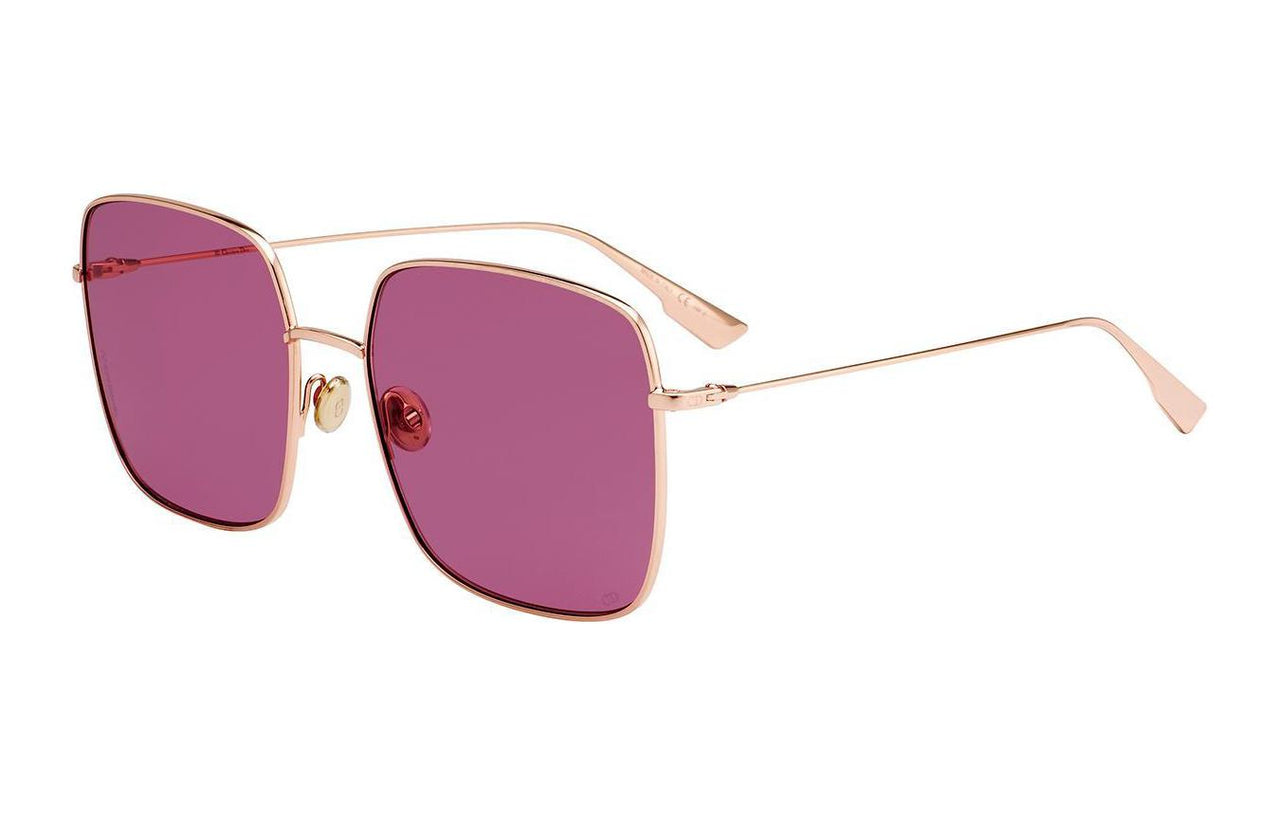 DIOR Alloy Metal Square Sunglasses Women's Gold