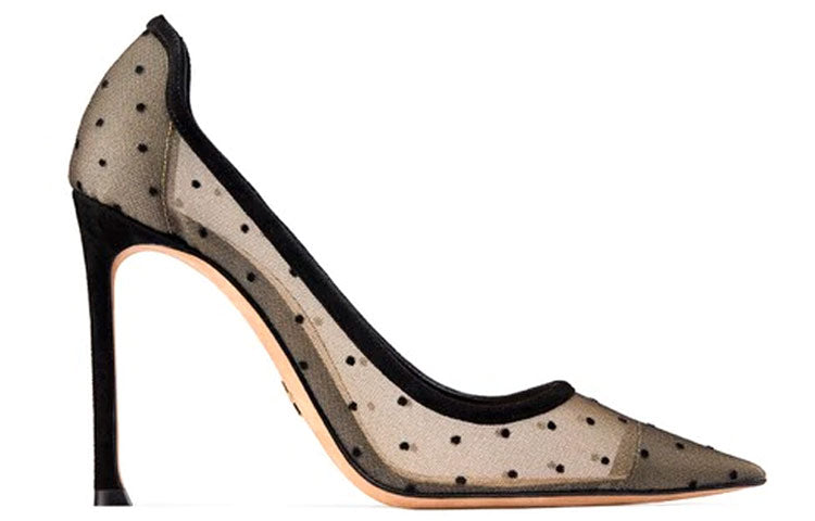 DIOR D-Moi Slim Heel High Heels Women's Black