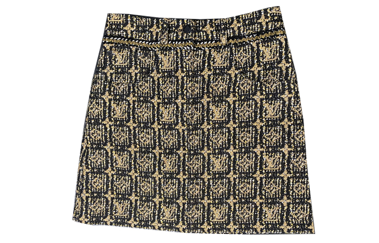 LOUIS VUITTON Casual Short Skirts Women's Gold