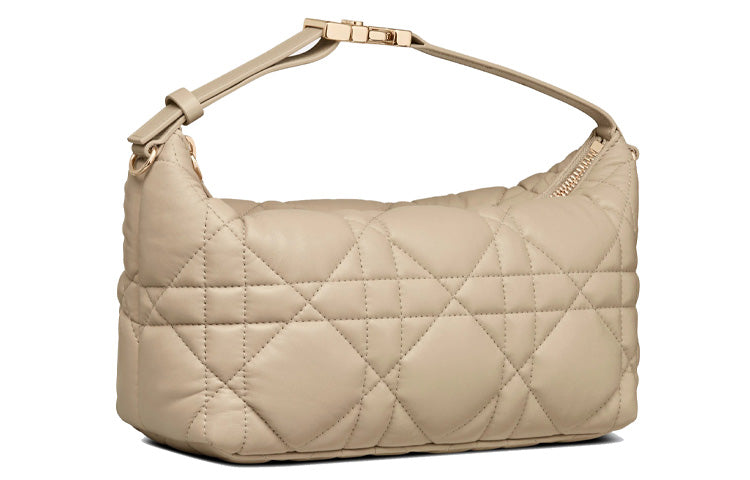 DIOR Cow Leather Clutch Medium Size Women's Natural