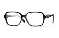 CHANEL Eyeglass Frames Unisex Black