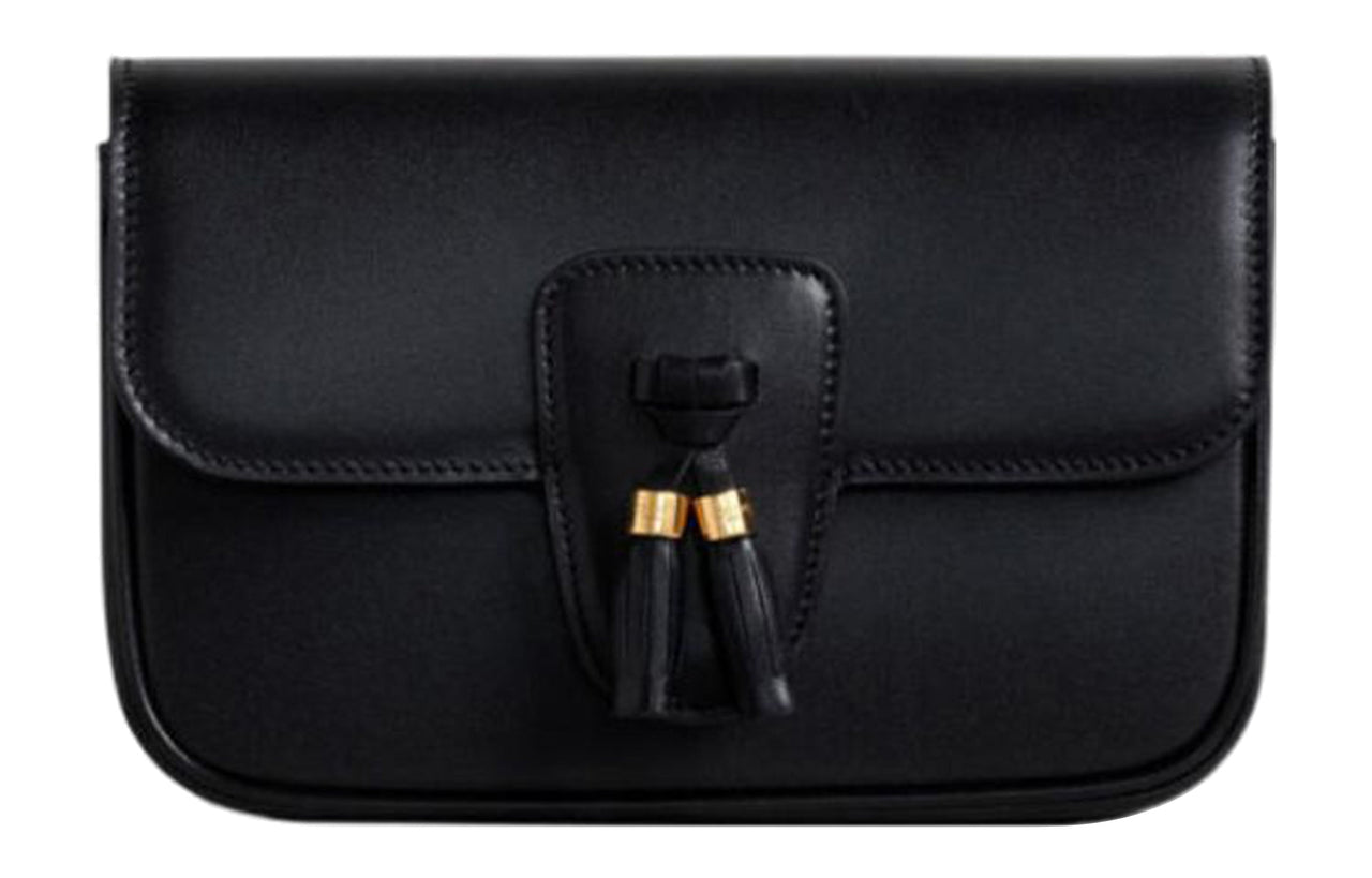 CELINE Calfskin Fanny Pack Regular Women's Black